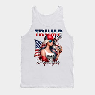 Trump Girl, Make America Great Again, American Woman, MAGA Tank Top